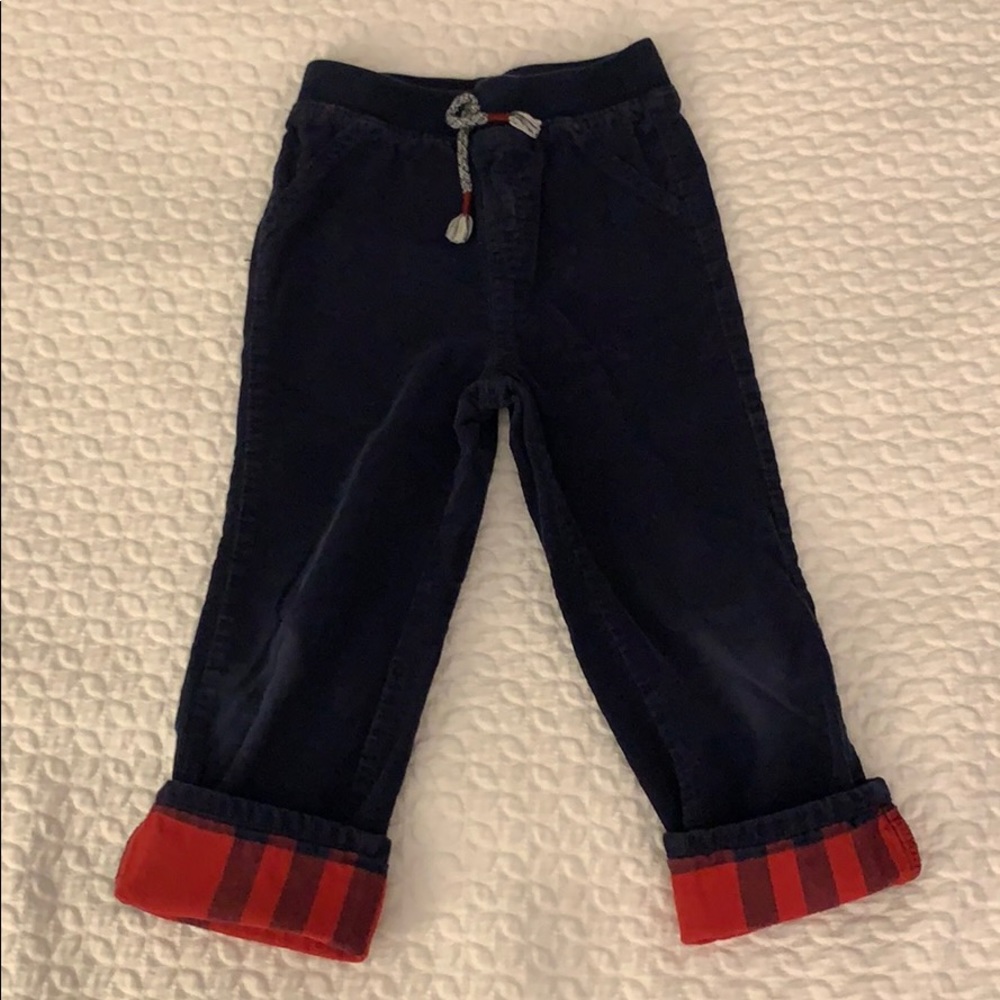 Navy corduroy pants